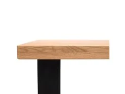 Table De Bar Avec Plateau En Chêne Massif Et Piètement En Bois - LAO -Mobilier De Restaurant table a manger 17568883