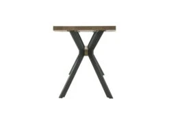 Table De Repas Rectangulaire 200 Cm Bois Naturel/Métal - CYRILLE -Mobilier De Restaurant table a manger 17786309
