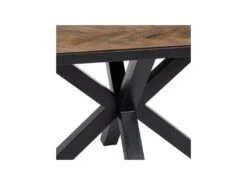 Table De Repas Rectangulaire Bois Brut/Métal - ANDREAS -Mobilier De Restaurant table a manger 17786335