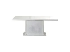 Table De Repas à Allonge Laqué Blanc à LEDs - MARKS -Mobilier De Restaurant table a manger 17998875