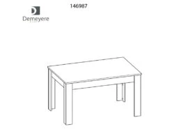 Table De Salle Manger 140 Cm Bruce - Naturel -Mobilier De Restaurant table a manger 18397367