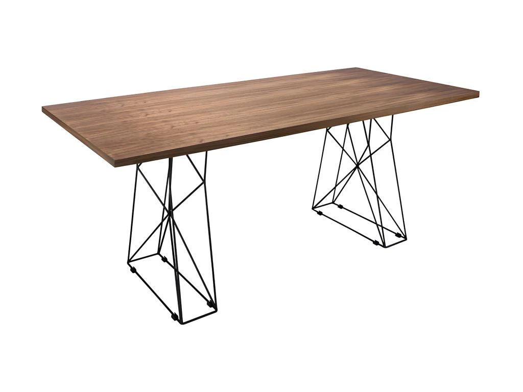 Table à Manger Rectangle Et Acier Noir 1107 ANGEL CERDA 1 Table à Manger Rectangle Et Acier Noir 1107 ANGEL CERDA