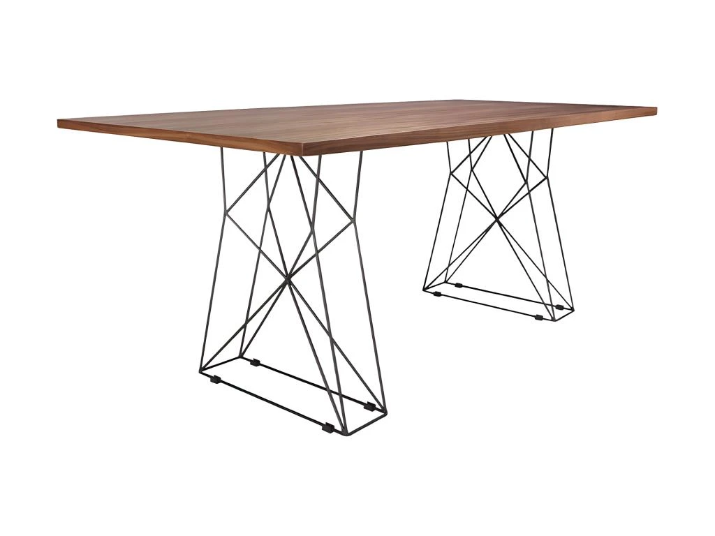 Table à Manger Rectangle Et Acier Noir 1107 ANGEL CERDA 6 Table à Manger Rectangle Et Acier Noir 1107 ANGEL CERDA – Image 6