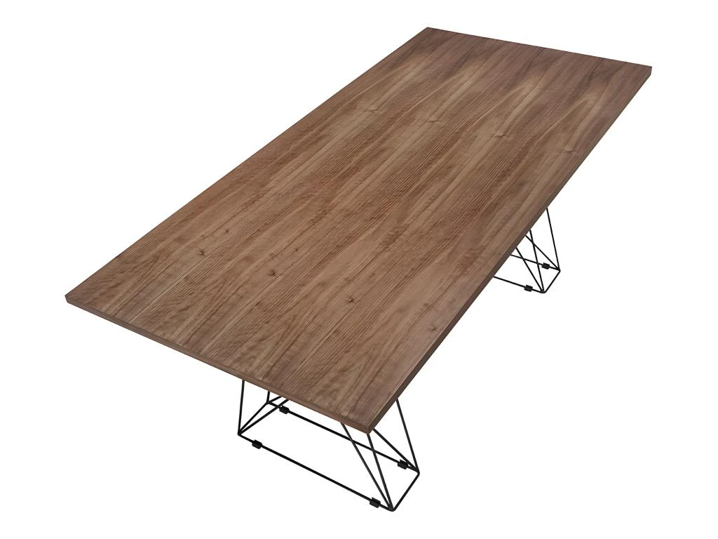 Table à Manger Rectangle Et Acier Noir 1107 ANGEL CERDA 7 Table à Manger Rectangle Et Acier Noir 1107 ANGEL CERDA – Image 7