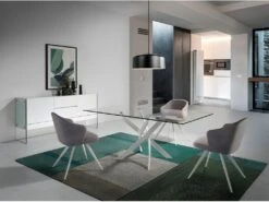 Table De Salle à Manger Rectangulaire En Verre 1138 ANGEL CERDA