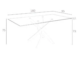 Table De Salle à Manger Rectangulaire En Verre 1138 ANGEL CERDA -Mobilier De Restaurant table a manger 18422833