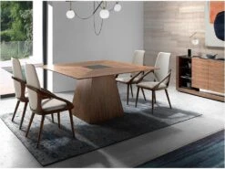 Table à Manger Avec Verre Noir 1079 ANGEL CERDA -Mobilier De Restaurant table a manger 18423253