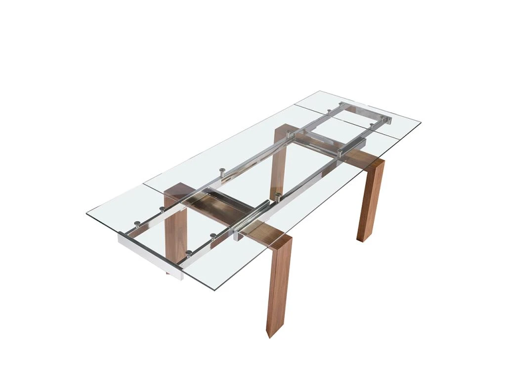 Table à Manger Extensible Verre Et Bois 1007 ANGEL CERDA 6 Table à Manger Extensible Verre Et Bois 1007 ANGEL CERDA – Image 6