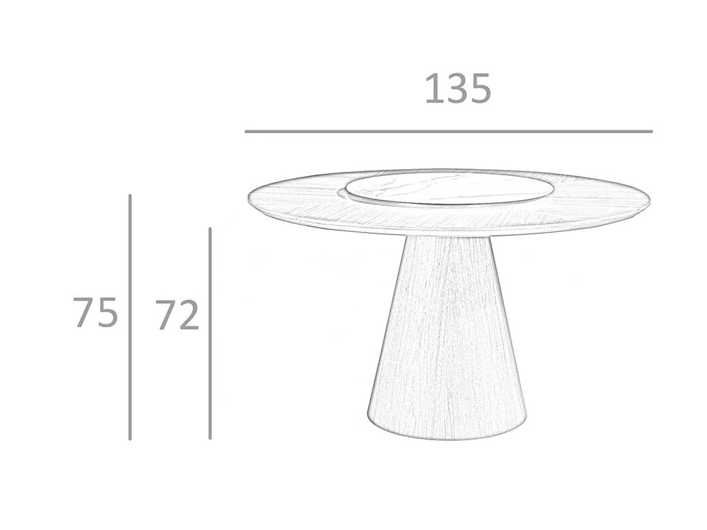 Table Manger En Noyer Et Porcelaine 1016 ANGEL CERDA 5 Table Manger En Noyer Et Porcelaine 1016 ANGEL CERDA – Image 5
