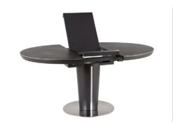 Table à Manger Extensible 120-160 X 120 X 76 Cm - Anthracite -Mobilier De Restaurant table a manger 18831939