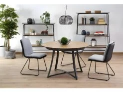 Table à Manger Extensible 118-148 X 148 X 76 Cm - Chêne Doré -Mobilier De Restaurant table a manger 18835881