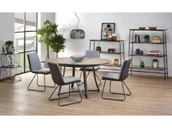 Table à Manger Extensible 118-148 X 148 X 76 Cm - Chêne Doré -Mobilier De Restaurant table a manger 18835891