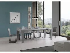 Table Extensible 90x90/246 Cm Spimbo Ciment -Mobilier De Restaurant table a manger 18962259