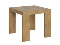 Table Extensible 90x90/246 Cm Roxell Chêne Nature