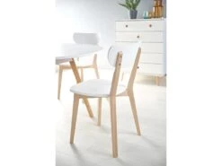 Table à Manger Ronde 102-142 X 102 X 73 Cm - Blanc -Mobilier De Restaurant table a manger 18966143
