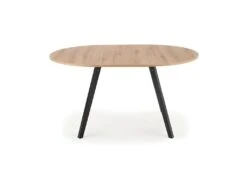 Table à Manger Ronde 102-142 X 102 X 73 Cm - Chêne Artisanal -Mobilier De Restaurant table a manger 18966175