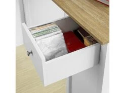 Table Haute De Bar Table De Cuisine Mange-debout– Blanc Lxlxh 120x55x90 Cm, Fwt64-wn -Mobilier De Restaurant table a manger 19310937