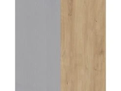 Table Repas Extensible L160/206 Cm Décor Chêne Gris Et Clair - ANTIBES -Mobilier De Restaurant table a manger 19365441