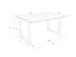 Table à Manger, 140, Pour 6 Personnes, Meubles De Salon, Ciment -Mobilier De Restaurant table a manger 19389189