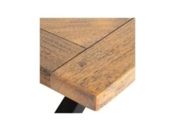 Table De Repas Rectangulaire Noir/Bois Parqueté - BOB -Mobilier De Restaurant table a manger 19475541