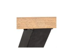 Table De Repas Rectangulaire Noir/Bois à Carreaux - BOB -Mobilier De Restaurant table a manger 19815877