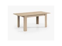 Table De Repas Extensible Chêne Clair - OXNARD - L 140/190 X L 90 X H 78 Cm -Mobilier De Restaurant table a manger 19824643