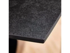 Table Extensible 140/200 Cm Céramique Gris Foncé Et Métal - MORIARTY -Mobilier De Restaurant table a manger 20013389