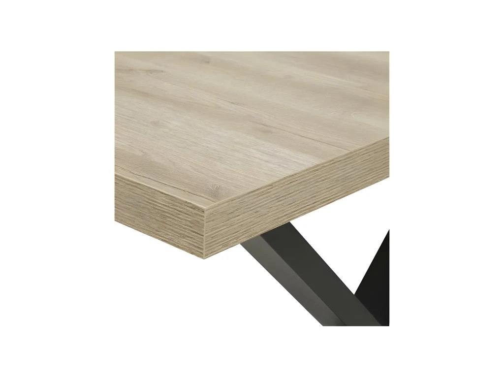 Table De Repas 230 Cm Chêne/Noir - CORI 4 Table De Repas 230 Cm Chêne/Noir - CORI – Image 4