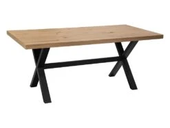 Table à Manger 180 Cm Pieds En Croix Steja Atmosphera - Naturel