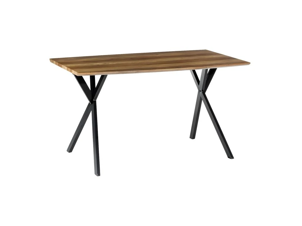 Table De Repas Rectangulaire Bois/Métal - GIDAN N°1 1 Table De Repas Rectangulaire Bois/Métal - GIDAN N°1