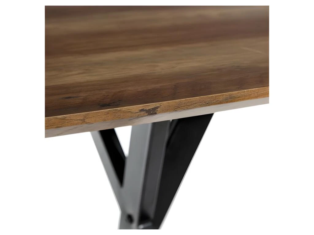 Table De Repas Rectangulaire Bois/Métal - GIDAN N°1 4 Table De Repas Rectangulaire Bois/Métal - GIDAN N°1 – Image 4