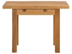 Alma Table De Salle à Manger Pliable, Huilée, Plaquée Chêne.