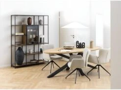 Heaven Table De Salle à Manger 100x220cm Sauvage Chêne Décor. -Mobilier De Restaurant table a manger 22047065