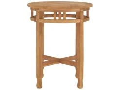 Table De Bistro Ø60x60 Cm Bois De Teck Solide -Mobilier De Restaurant table a manger 22070513
