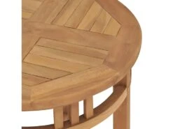 Table De Bistro Ø60x60 Cm Bois De Teck Solide -Mobilier De Restaurant table a manger 22070517
