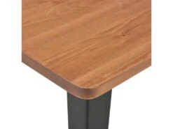 Table De Bar Noir 60x60x108 Cm Pinède Et Acier 8 Table De Bar Noir 60x60x108 Cm Pinède Et Acier -Mobilier De Restaurant table a manger 22070903