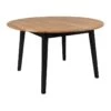 Marseille - Table à Manger Ronde En Bois Ø140cm - Couleur - Bois Clair / Noir