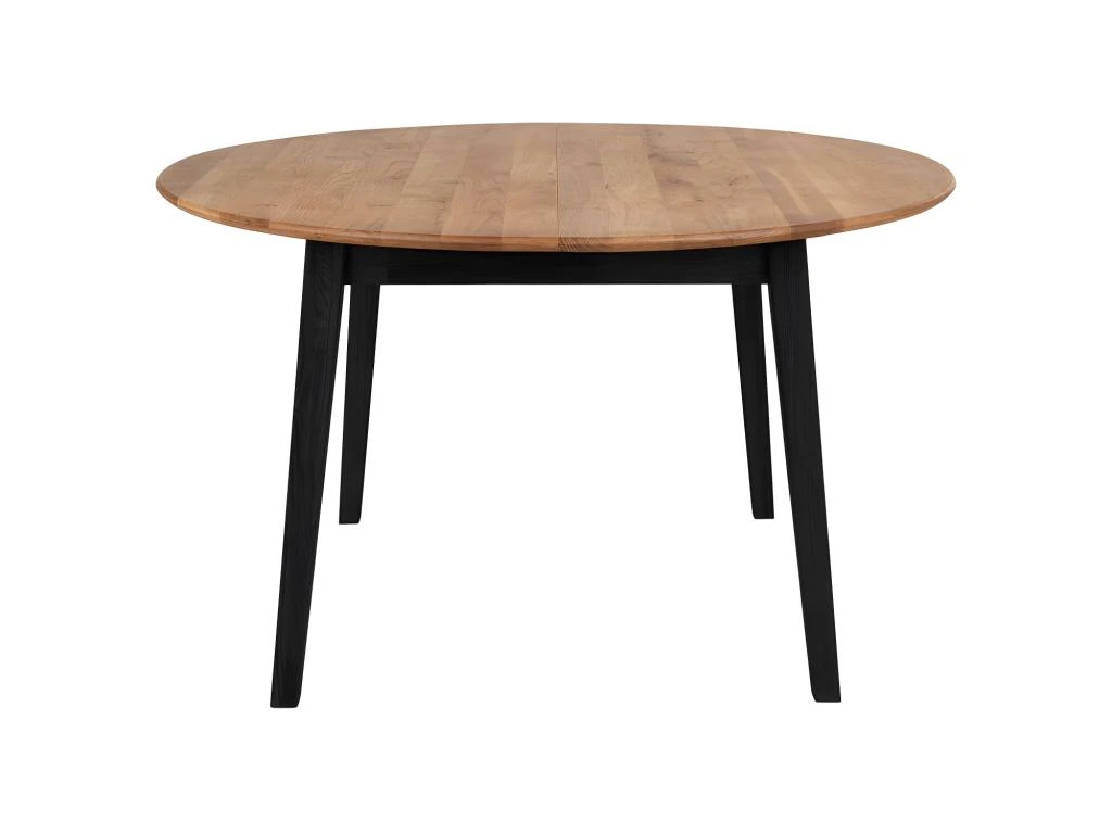 Marseille - Table à Manger Ronde En Bois Ø140cm - Couleur - Bois Clair / Noir 2 Marseille - Table à Manger Ronde En Bois Ø140cm - Couleur - Bois Clair / Noir – Image 2