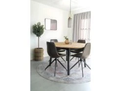 Marseille - Table à Manger Ronde En Bois Ø140cm - Couleur - Bois Clair / Noir 7 Marseille - Table à Manger Ronde En Bois Ø140cm - Couleur - Bois Clair / Noir -Mobilier De Restaurant table a manger 22075029