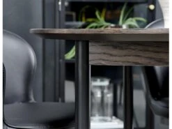 Latina Table De Salle à Manger Diamètre 120 Cm, Finition Chêne Espresso. -Mobilier De Restaurant table a manger 22115127