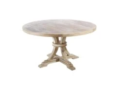Table De Repas Ronde Bois Blanchi - MEKNES