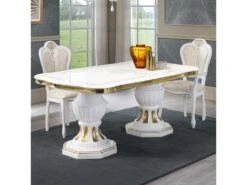 Table De Repas Ovale Avec Allonge - ADELE - Table De Repas : L 185/230 X L 105 X H 75 Cm