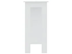 Table De Bar Avec étagère Blanc 102x50x103,5 Cm Aggloméré -Mobilier De Restaurant table a manger 22411451