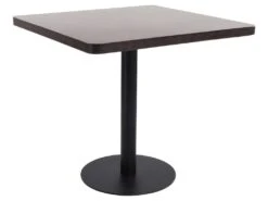 Table De Bistro Marron Foncé 80x80 Cm MDF