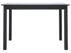 Table De Salle à Manger Noir 114x71x75 Cm Bois D'hévéa Massif -Mobilier De Restaurant table a manger 22566487