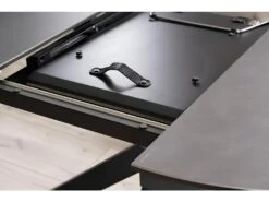 Table à Manger Extensible 120-160 X 120 X 76 Cm - Gris Foncé -Mobilier De Restaurant table a manger 22796409