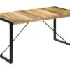 Table De Salon Salle à Manger Design 160x80x75 Cm Bois De Manguier Massif 0902157