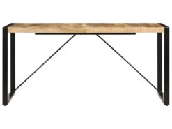 Table De Salon Salle à Manger Design 160x80x75 Cm Bois De Manguier Massif 0902157 -Mobilier De Restaurant table a manger 22803783