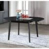 Table Ovale Extensible TIFFANY - 4 à 6 Couverts - Hêtre Massif - Wengé