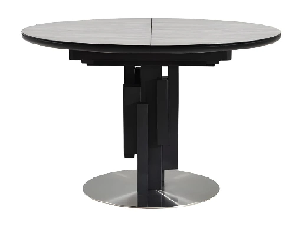 Table à Manger Extensible KALEA - 4 à 6 Couverts - MDF Et Métal - Gris 10 Table à Manger Extensible KALEA - 4 à 6 Couverts - MDF Et Métal - Gris – Image 10